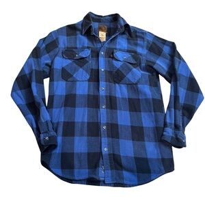 Vintage 100% Cotton Men’s Flannel Shirt